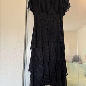 Chic Black High-Low Women's Dress